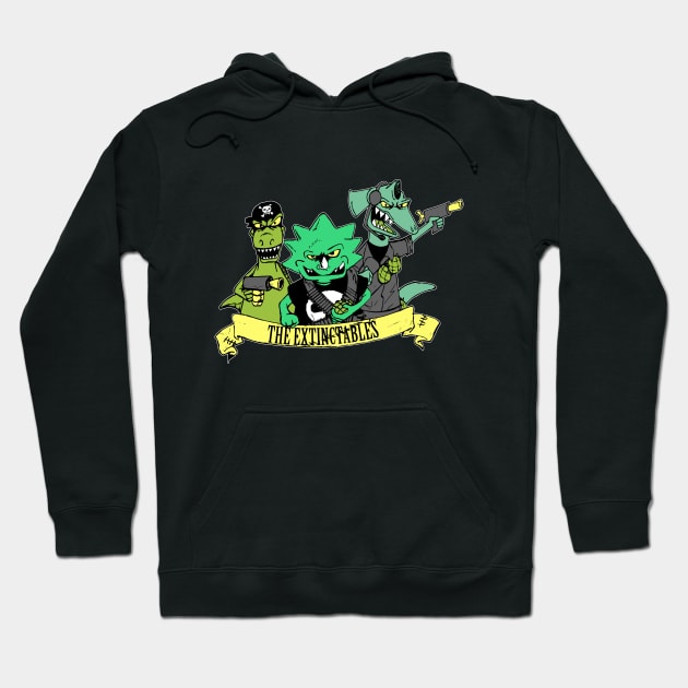 The Extinctables Hoodie by VintageGrim